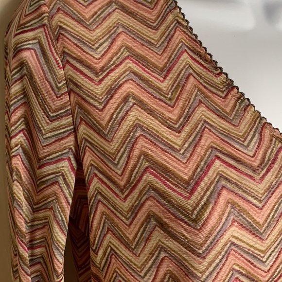 Sigrid Olsen Sport Zigzag Pattern Top Size M - Picture 4 of 11